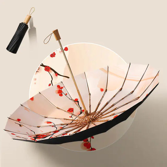 4. Retro Windproof UV-Resistant Umbrella